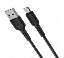 Кабель USB - microUSB Borofone BX16 Easy черный, 1м