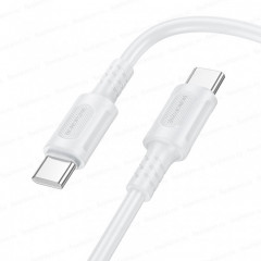 Кабель Type-C - Type-C Borofone BX111 белый, 1м