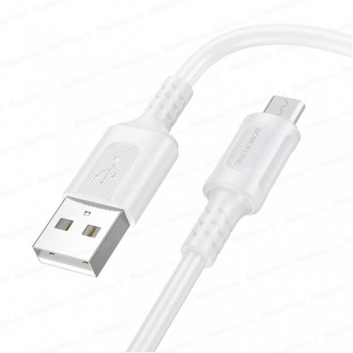 Кабель USB - microUSB Borofone BX111 белый, 1м