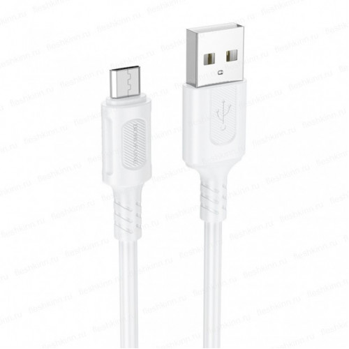 Кабель USB - microUSB Borofone BX111 белый, 1м