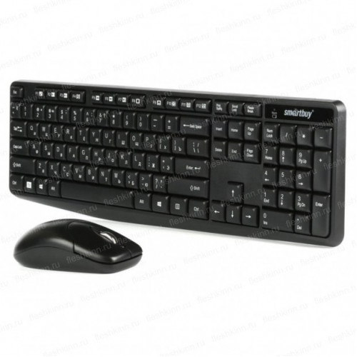 Комплект беспроводной клавиатура + мышь SmartBuy ONE SBC-235380AG-K (USB)