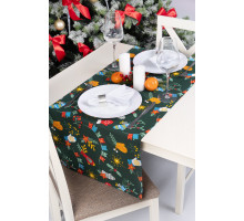 Дорожка на стол из рогожки 145x45 Happy Fox Home