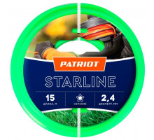 Леска для садовых триммеров Patriot Starline d=2.4мм L=15м (805201061)