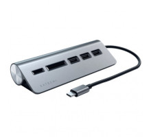 Адаптер Satechi Type-C Combo Port 3-USB-A + SD/MicroSD Gray