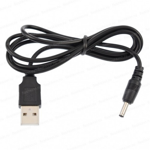 Кабель USB A(M) - DC 3.5x1.35mm(M) Vixion J4 чёрный, 1м