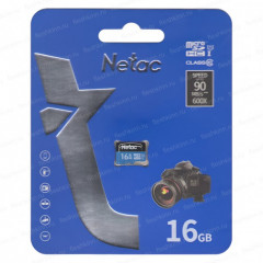 Карта памяти Netac P500 Standard microSDHC 16GB class10 UHS-I (90)