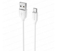 Кабель USB - microUSB Borofone BX19 Benefit белый, 1м