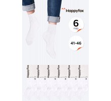 6 пар спортивных носков с резинкой Happyfox
