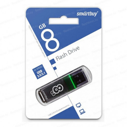 USB накопитель SmartBuy Glossy 8GB USB3.0, темно-серый