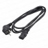 Кабель питания CEE 7/7 EF - IEC C13 GoPower 00-00024055, 1.2м