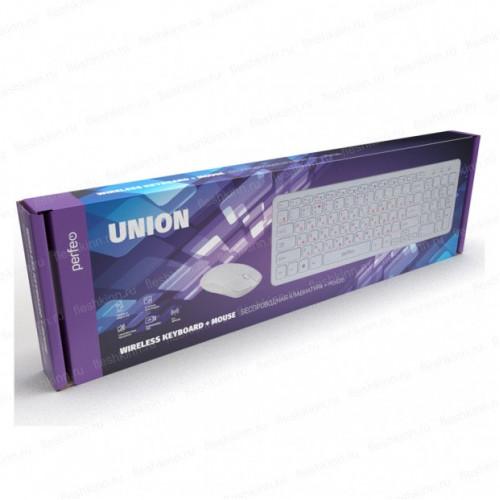 Комплект беспроводной клавиатура + мышь Perfeo Union PF_B4899 (USB)