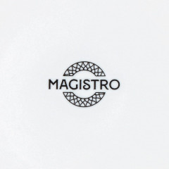 Десертная тарелка Magistro Argos, d=18 см, фарфор, белая