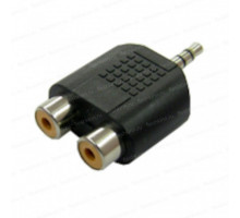 Адаптер Jack3.5мм(M) 3pin - 2xRCA(F) Alencom 28-009