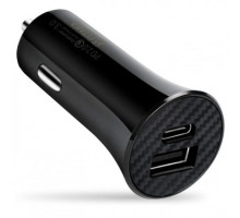 АЗУ Pitaka Quick Charge USB A+ Type C Black