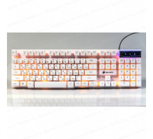 Клавиатура проводная Dialog Gan-Kata KGK-15U игровая с подсветкой, белый (USB)