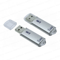 USB накопитель SmartBuy V-Cut 8GB USB2.0, серебристый
