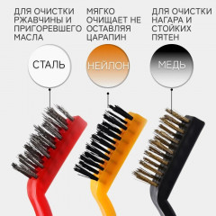 Набор для уборки на кухне, железные щетки для посуды и кухни, щетка для уборки, щетки для кухни; скребок для стеклокерамики плит стекла аквариума окон кафеля строительный малярный 2 шт, щетка щелевая узкая 1 шт. посуда для кухни