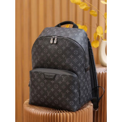 Сумка-Рюкзак под бренд Louis Vuitton черный меланж, горький шоколад